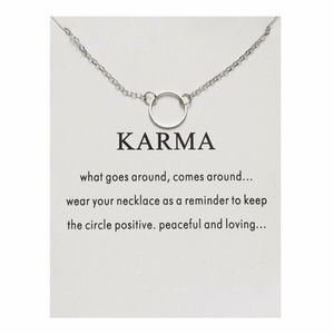 🔥HOT SALE🔥 Circle Karma Silver Plated Necklace